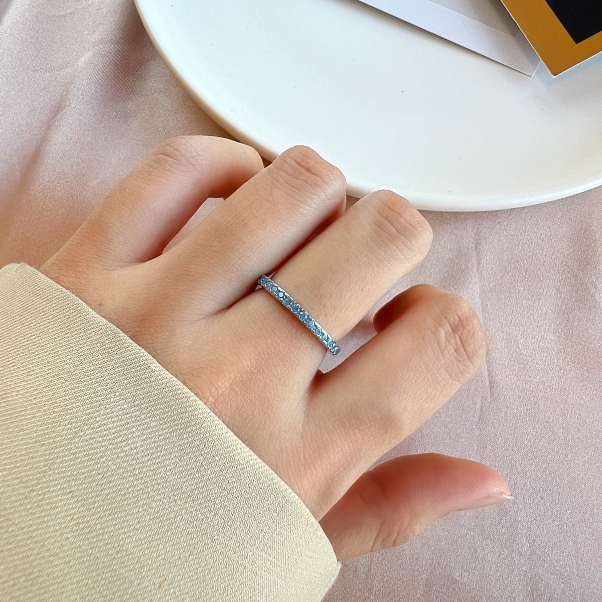 [LuckyStar]Delicate Sparkling Round Cut Daily Ring
