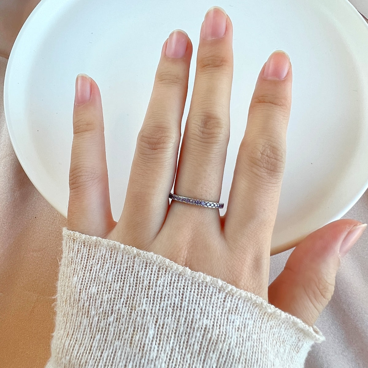 [LuckyStar]Delicate Sparkling Round Cut Daily Ring