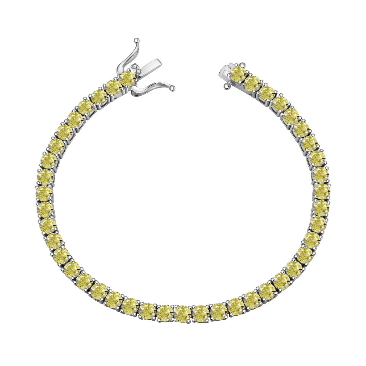 [LuckyStar]Ornate Dazzling Round Cut Tennis Bracelet