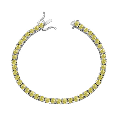 [LuckyStar]Ornate Dazzling Round Cut Tennis Bracelet