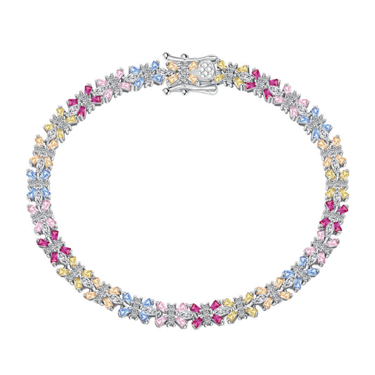 [LuckyStar]Radiant Colorful Emerald Cut Party Bracelet