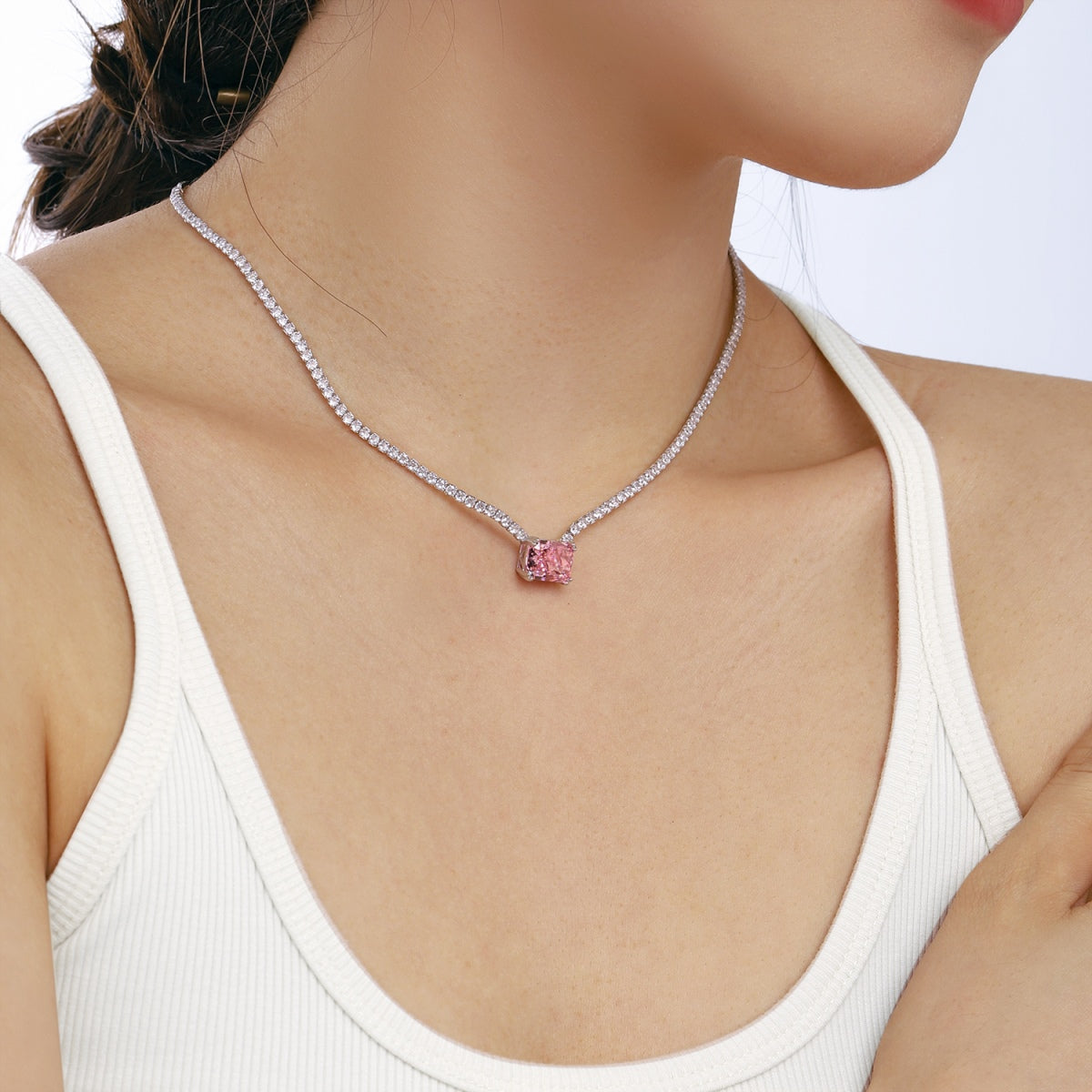[LuckyStar]4.0 Carat Elegant Radiant Cut Necklace