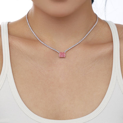 [LuckyStar]4.0 Carat Elegant Radiant Cut Necklace