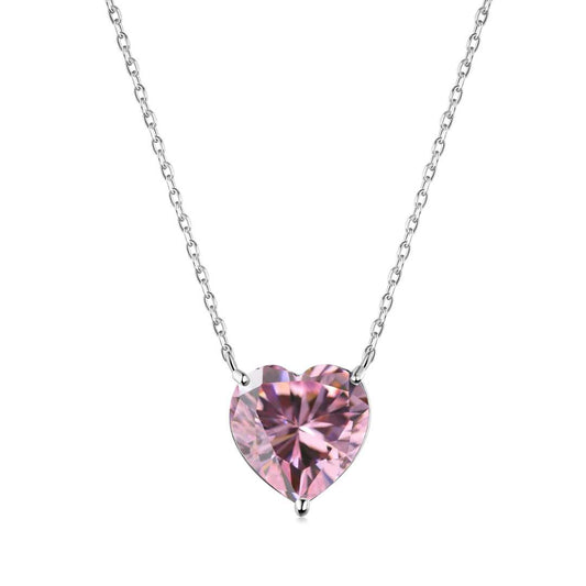 [LuckyStar]6.0 carat Radiant Heart Shape Necklace