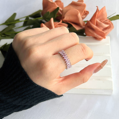 [LuckyStar]Gorgeous Marquise Cut Tennis Ring