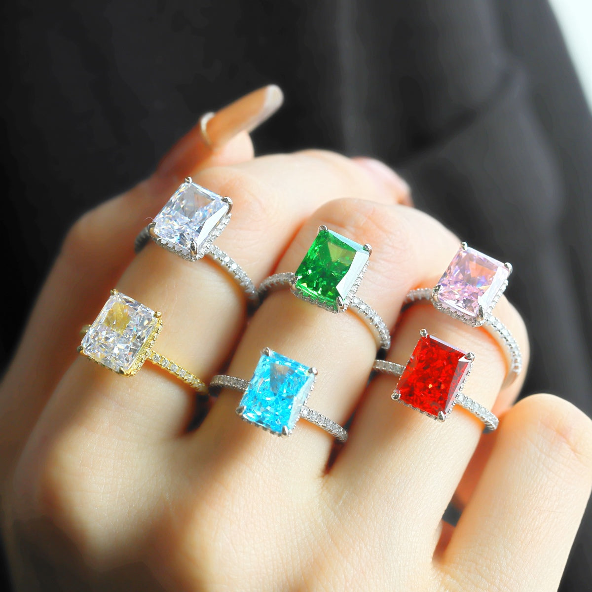[LuckyStar]4.0 Carat Luxurious Engagement Ring