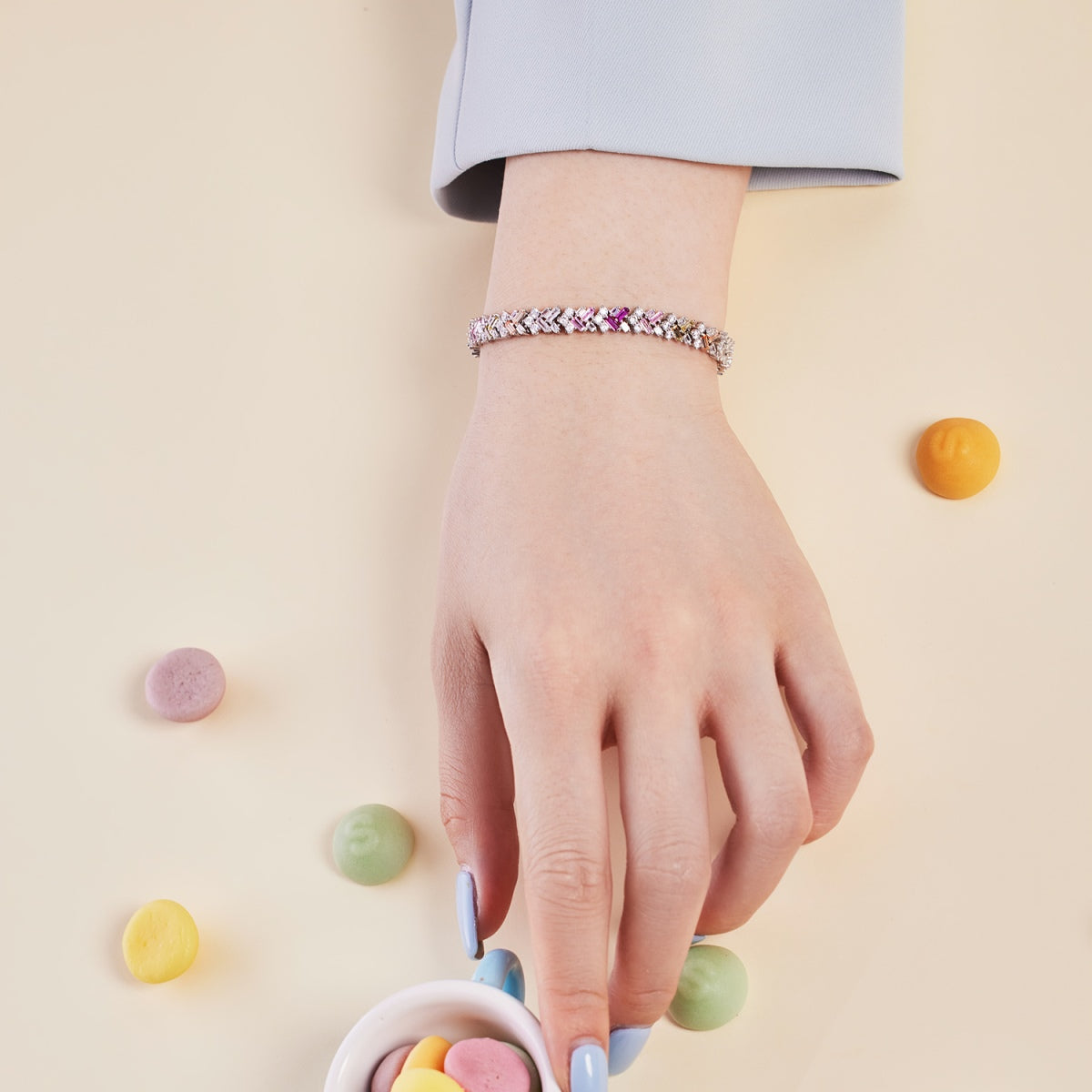 [LuckyStar]Dazzling Unique Multi Shape Daily Bracelet