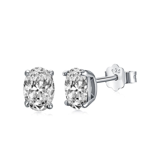 [LuckyStar]Oval Classic Dignified Elegant Earrings