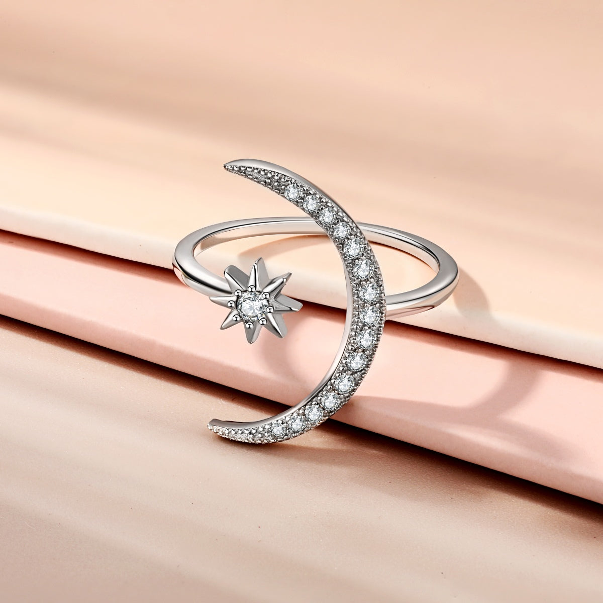 [LuckyStar]Eternity Moon & Star Ring