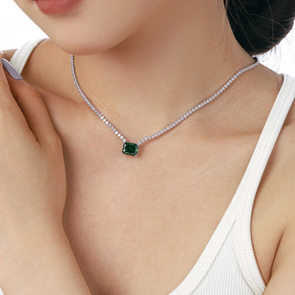 [LuckyStar]4.0 Carat Elegant Radiant Cut Necklace