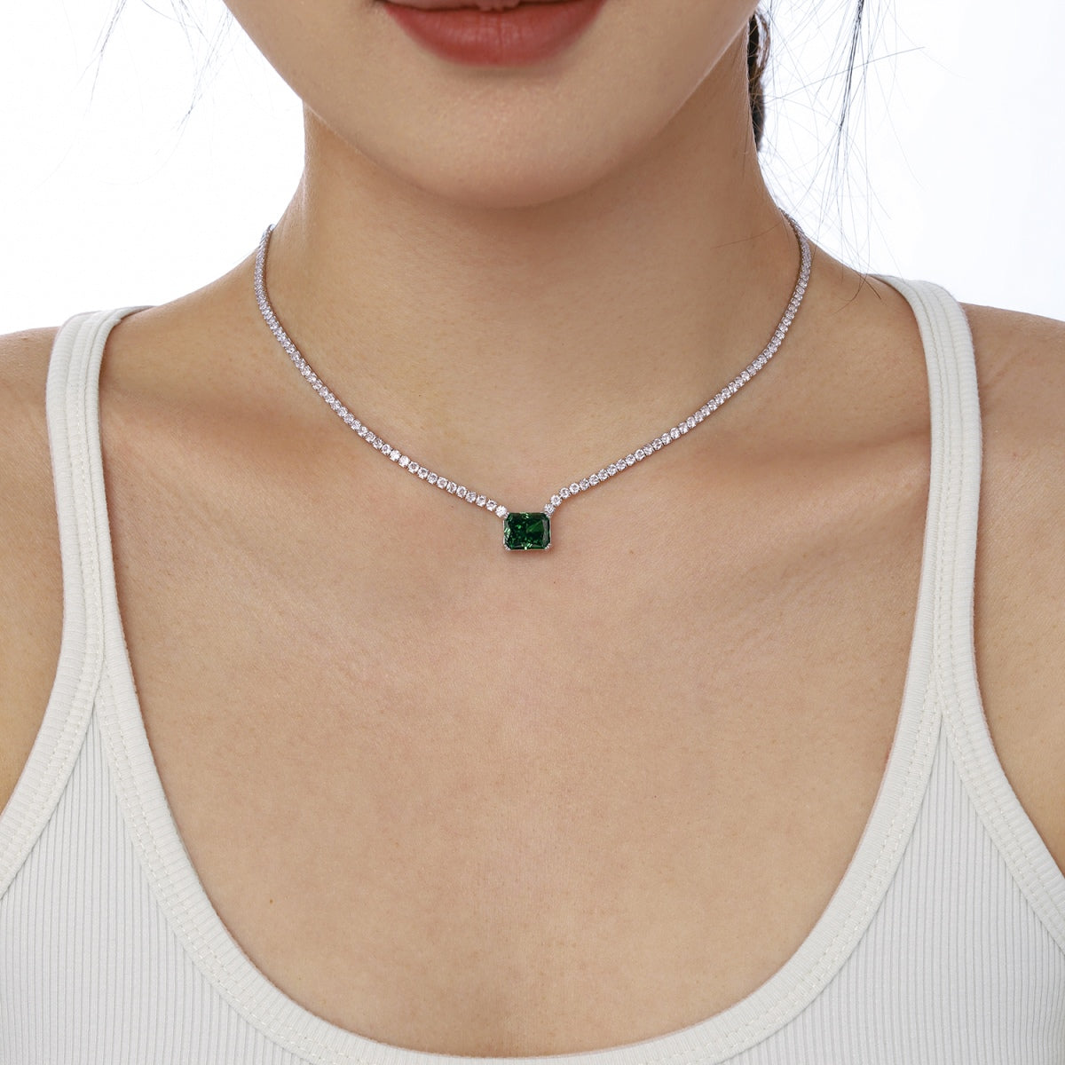 [LuckyStar]4.0 Carat Elegant Radiant Cut Necklace