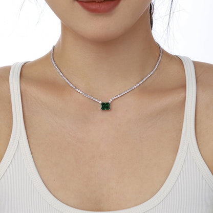 [LuckyStar]4.0 Carat Elegant Radiant Cut Necklace