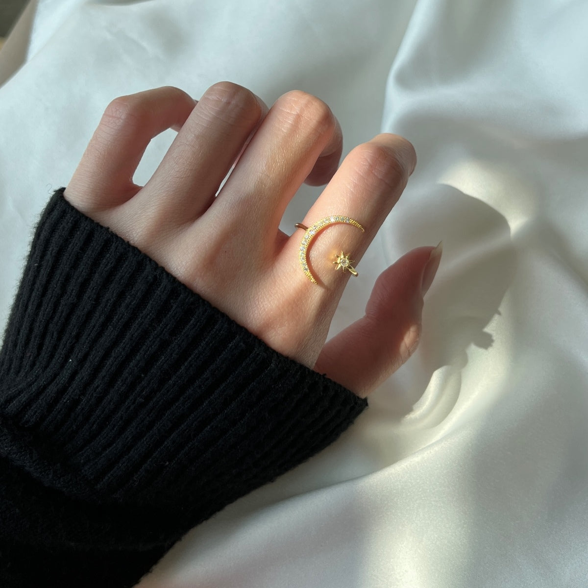 [LuckyStar]Eternity Moon & Star Ring
