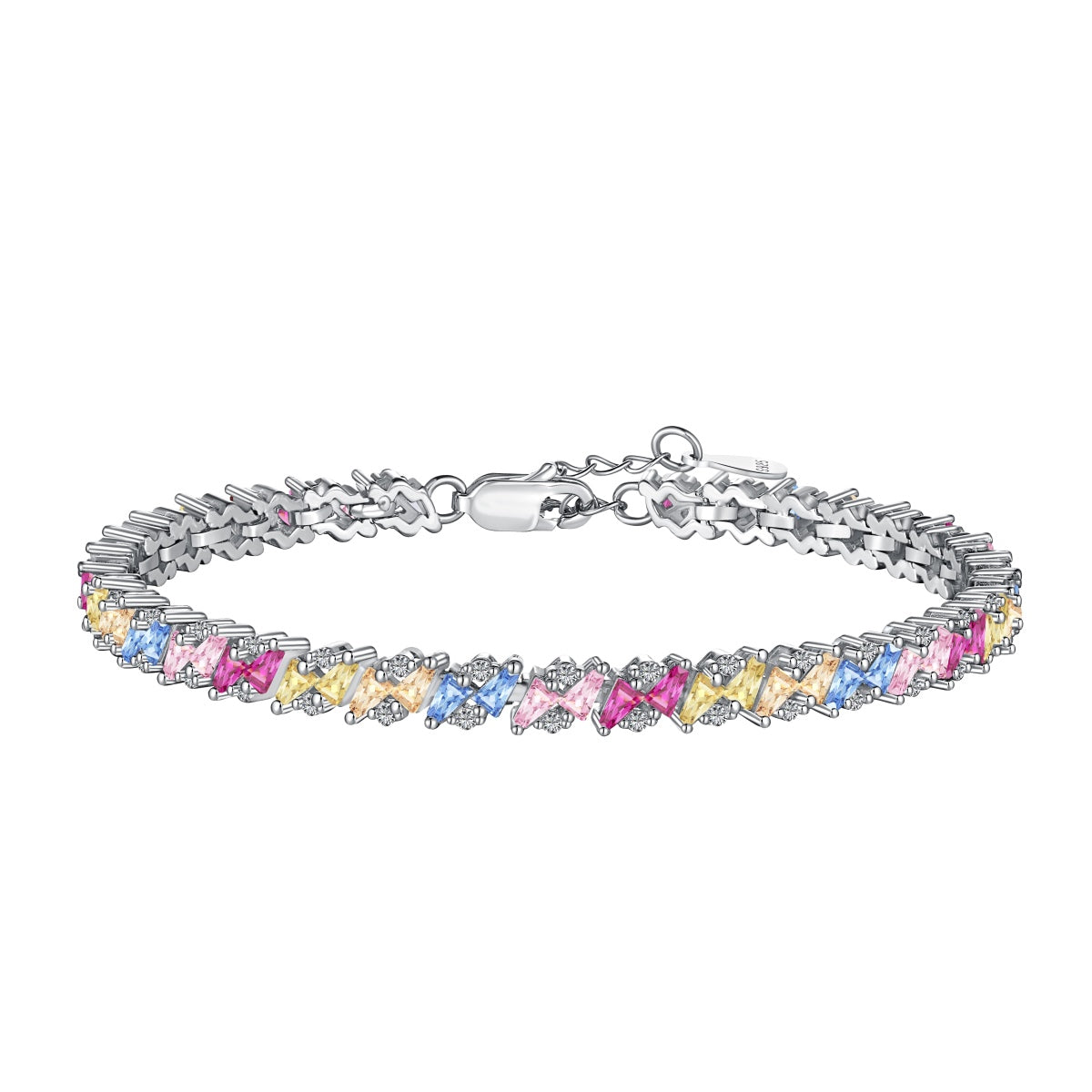 [LuckyStar]Ornate Sparkling Multi Cut Party Bracelet