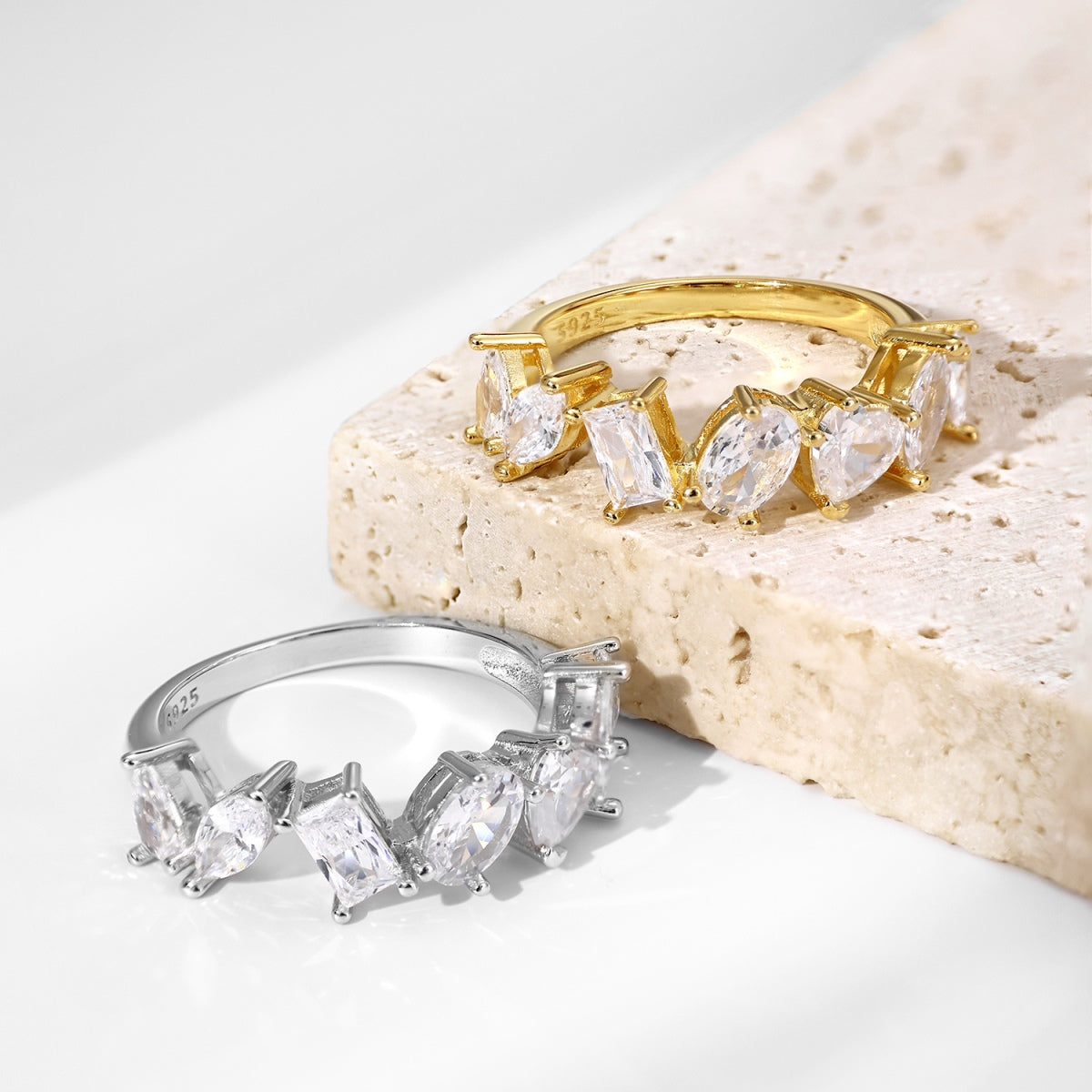 [LuckyStar]Delicate Multi Cut Ring