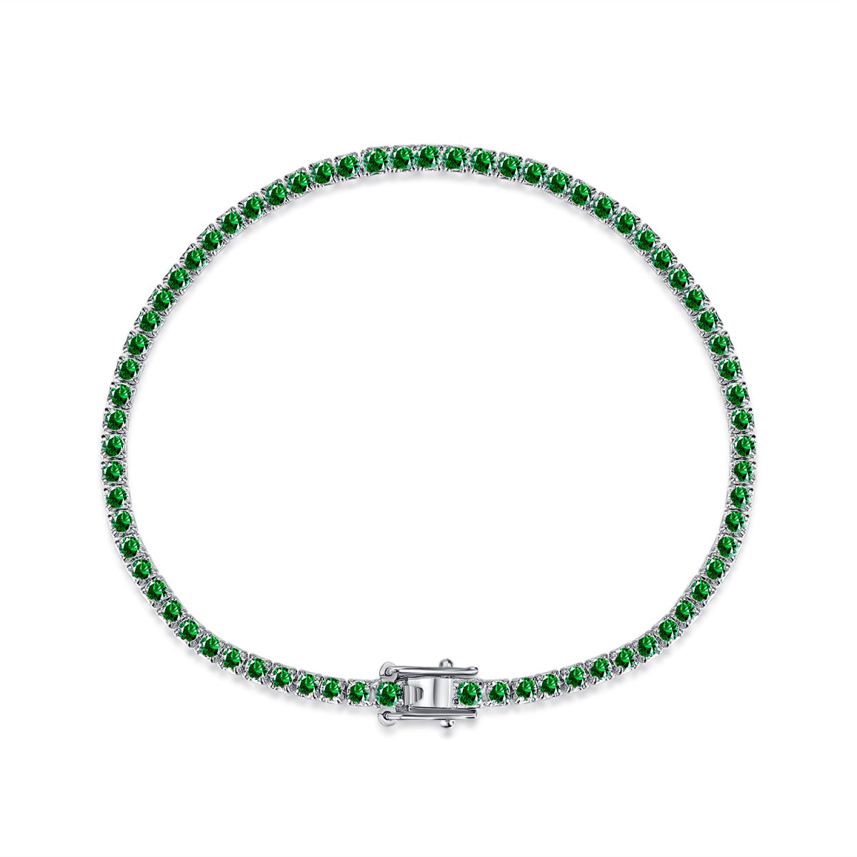 [LuckyStar]Dazzling Colorful Round Cut Daily Bracelet