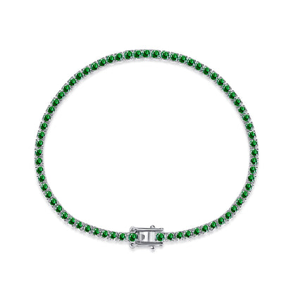 [LuckyStar]Dazzling Colorful Round Cut Daily Bracelet