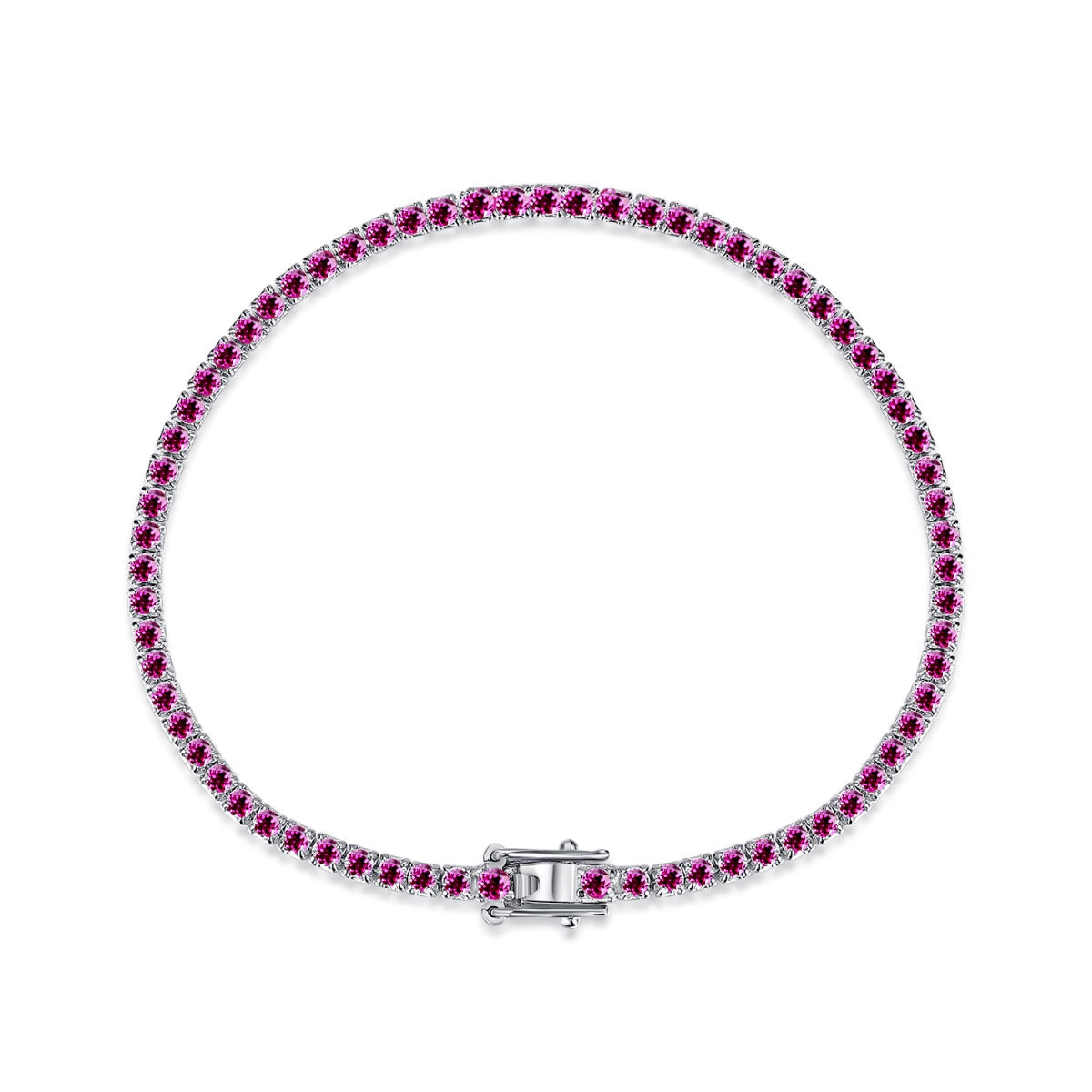 [LuckyStar]Dazzling Colorful Round Cut Daily Bracelet