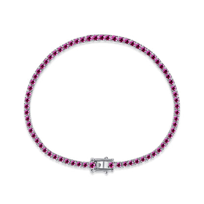 [LuckyStar]Dazzling Colorful Round Cut Daily Bracelet