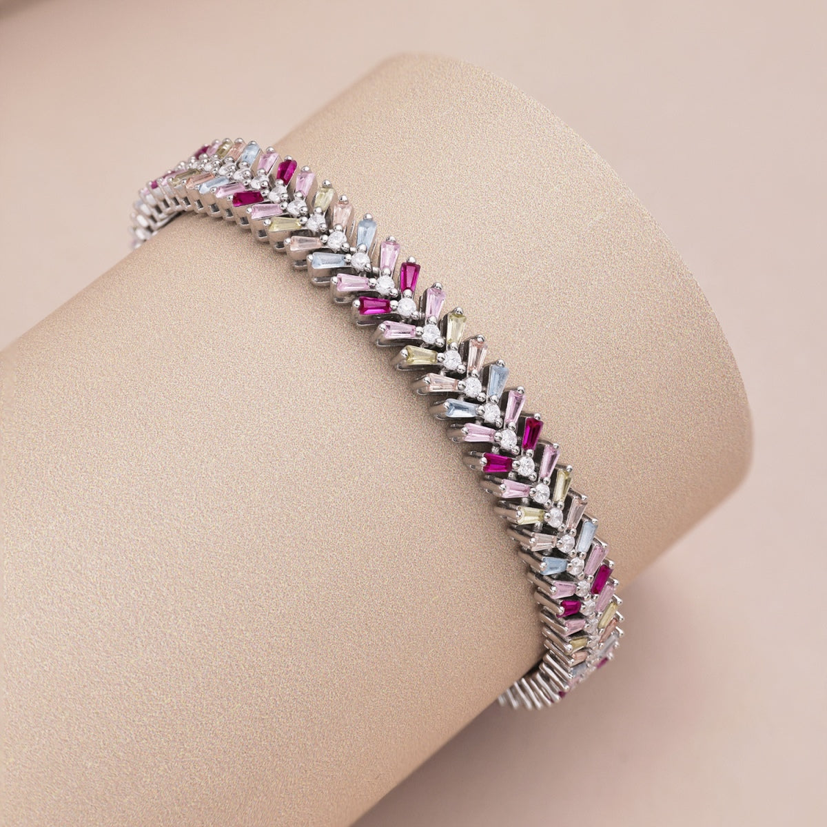 [LuckyStar]Dainty Radiant Emerald Cut Daily Bracelet
