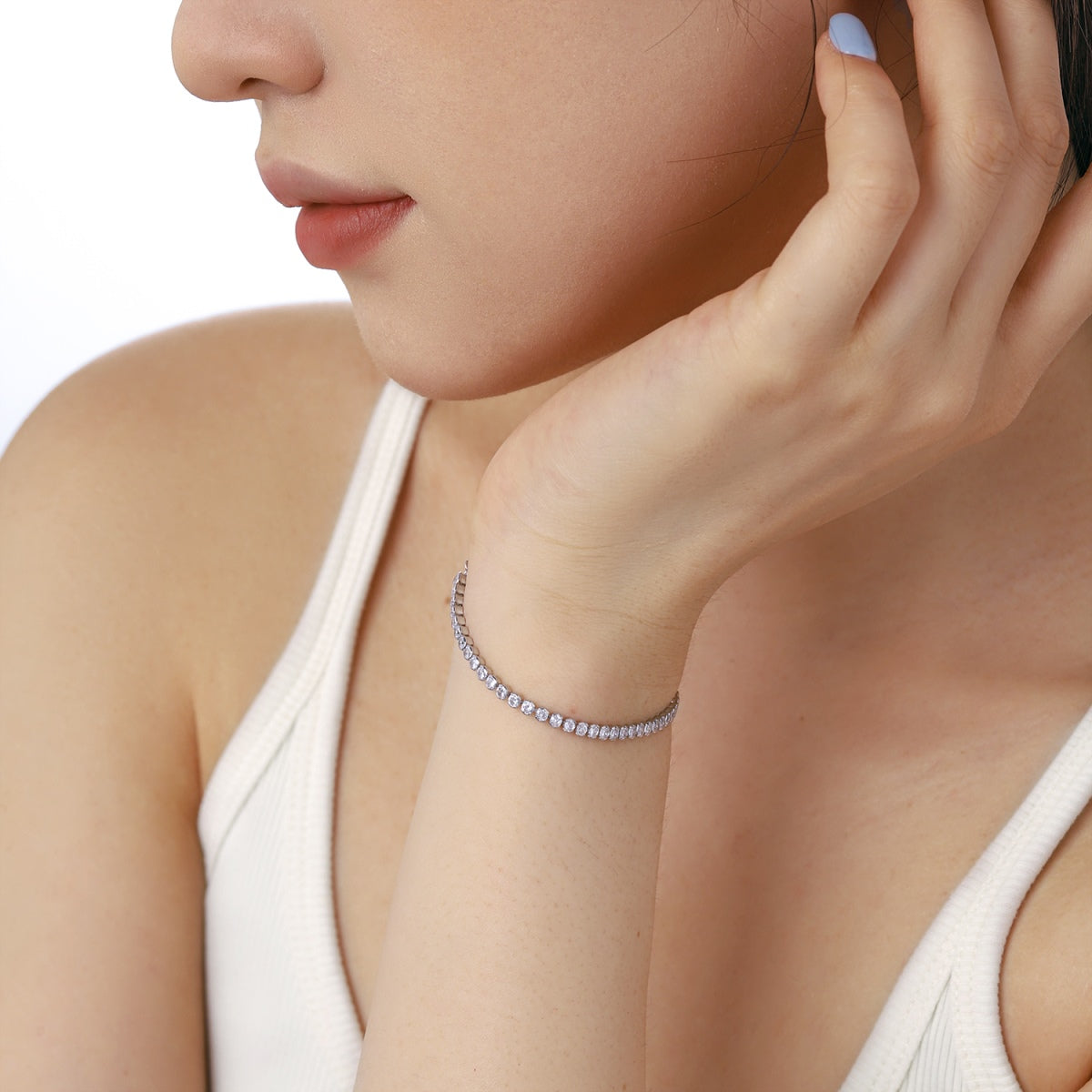 [LuckyStar]Dazzling Sparkling Round Cut Daily Bracelet