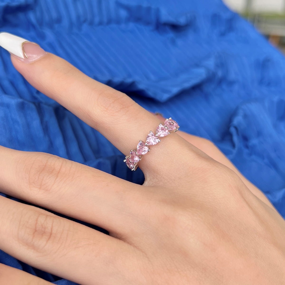 [LuckyStar]0.25 Carat Radiant Romance Heart Cut Lover Ring