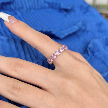 [LuckyStar]0.25 Carat Radiant Romance Heart Cut Lover Ring