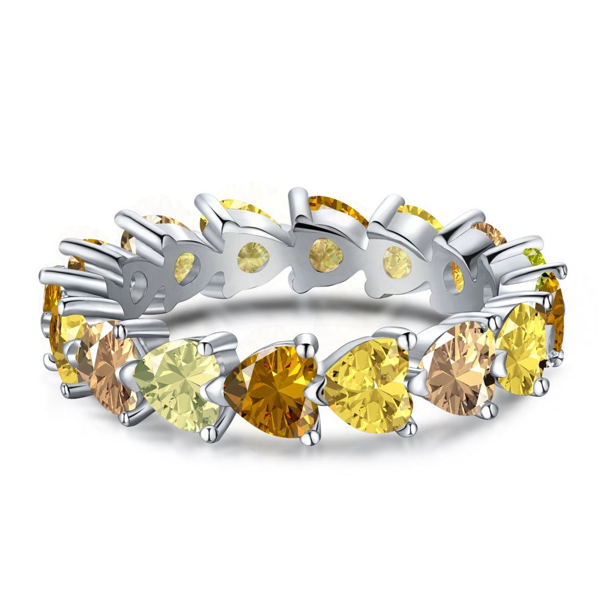 [LuckyStar]0.25 Carat Radiant Romance Heart Cut Lover Ring