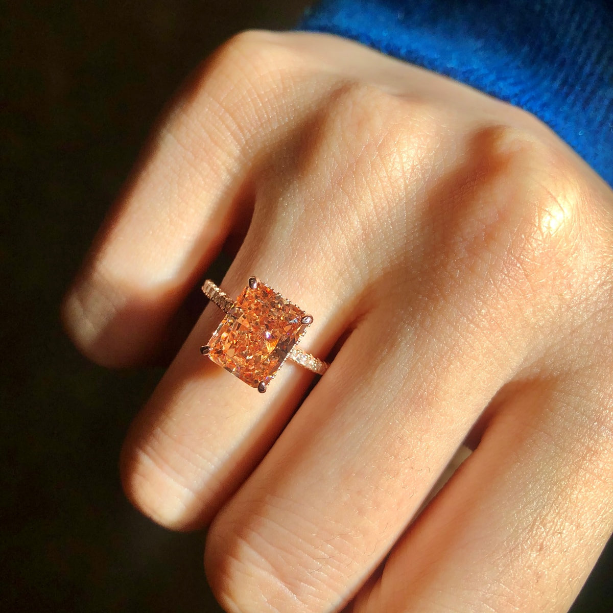 [LuckyStar]4.0 Carat Luxurious Engagement Ring