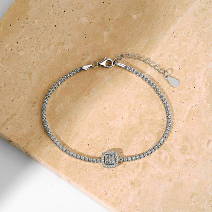 [LuckyStar]Luxurious Dazzling Square Shape Banquet Bracelet