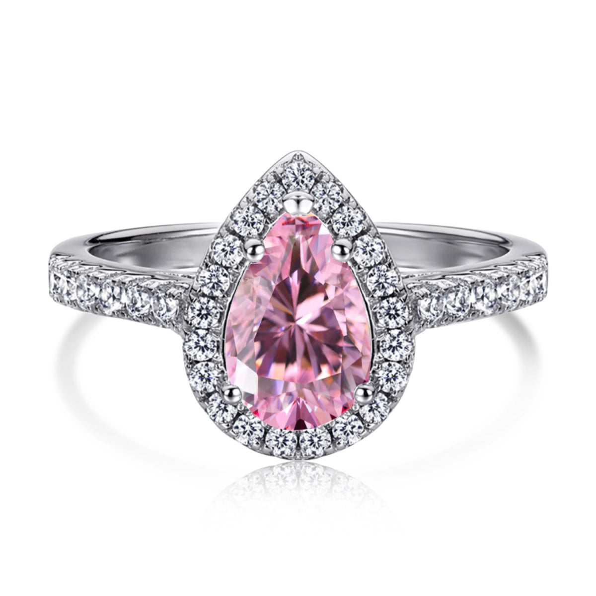 [LuckyStar]1.0 Carat Luxurious Resplendent Water Drop Shape Wedding Ring