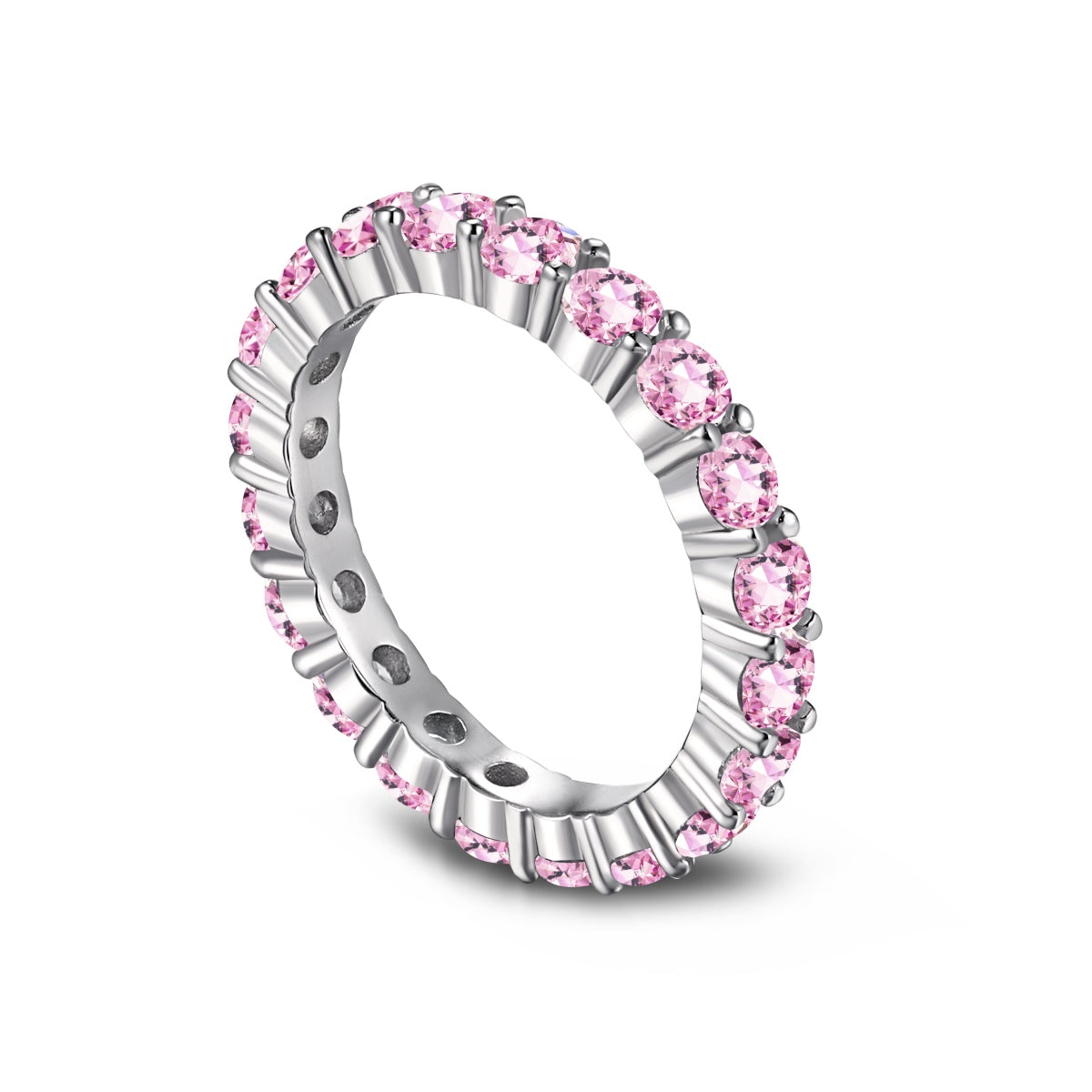 [LuckyStar]Sparkling Round Cut Tennis Ring