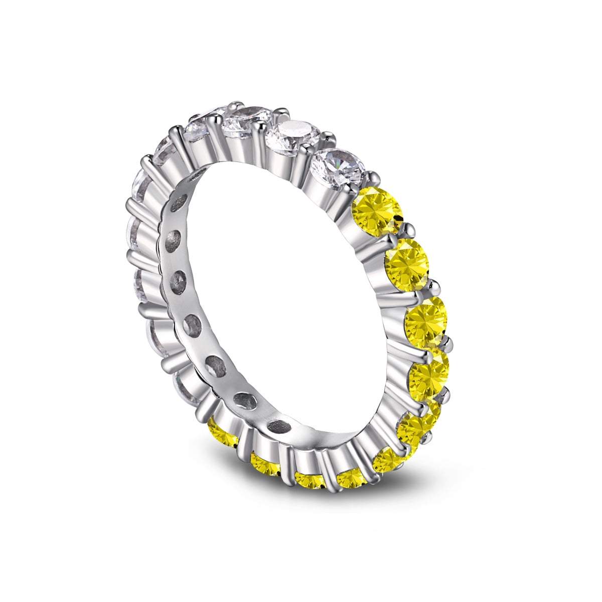 [LuckyStar]Sparkling Round Cut Tennis Ring