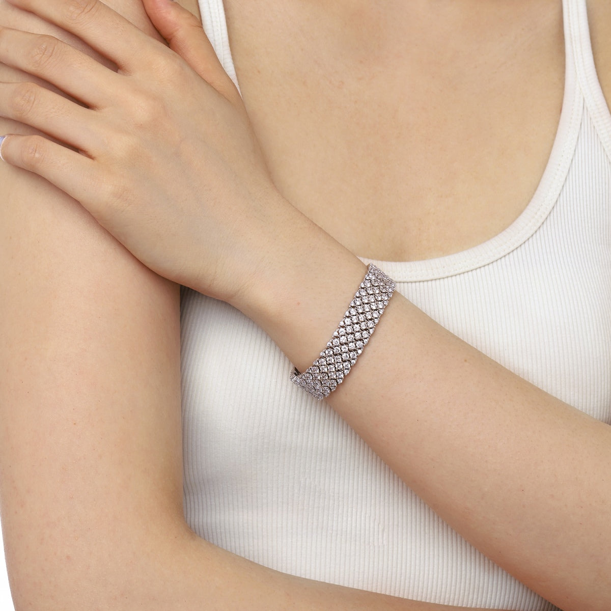 [LuckyStar]Ornate Elegant Round Cut Party Bracelet