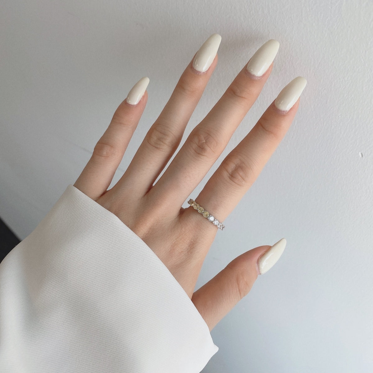 [LuckyStar]Sparkling Round Cut Tennis Ring