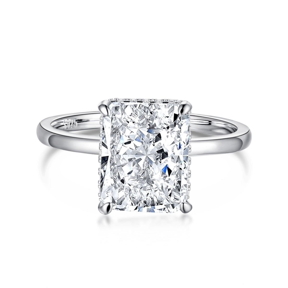 [LuckyStar]4.0 Carat Ornate Enchanting Radiand Cut Banquet Ring