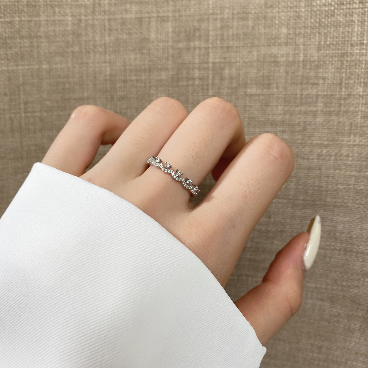 [LuckyStar]Elegant Resplendent Round Shape Party Ring