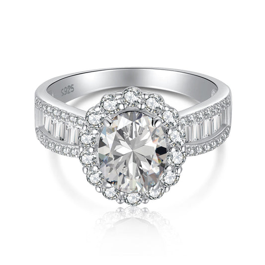 [LuckyStar]1.5 Carat Dazzling Charming Oval Cut Banquet Ring