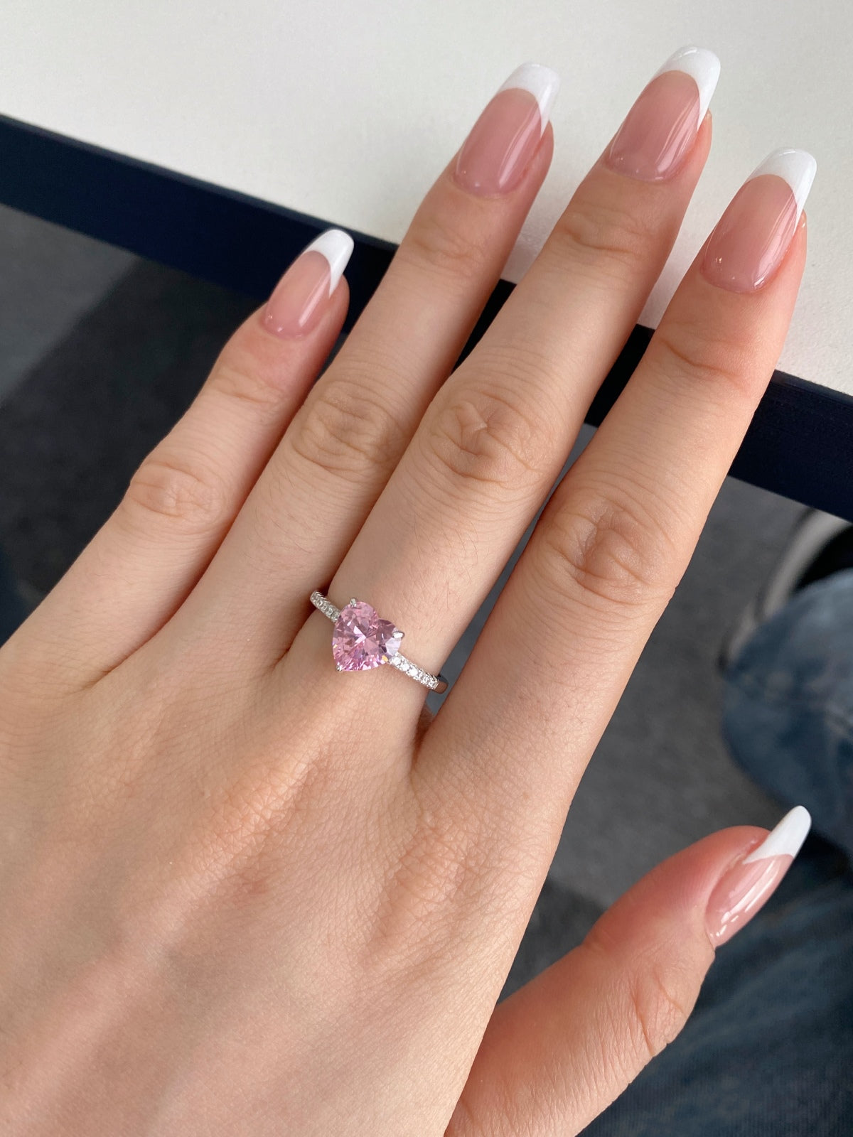[LuckyStar]2.0 Carat Dazzling Lustrous Heart Cut Lover Ring