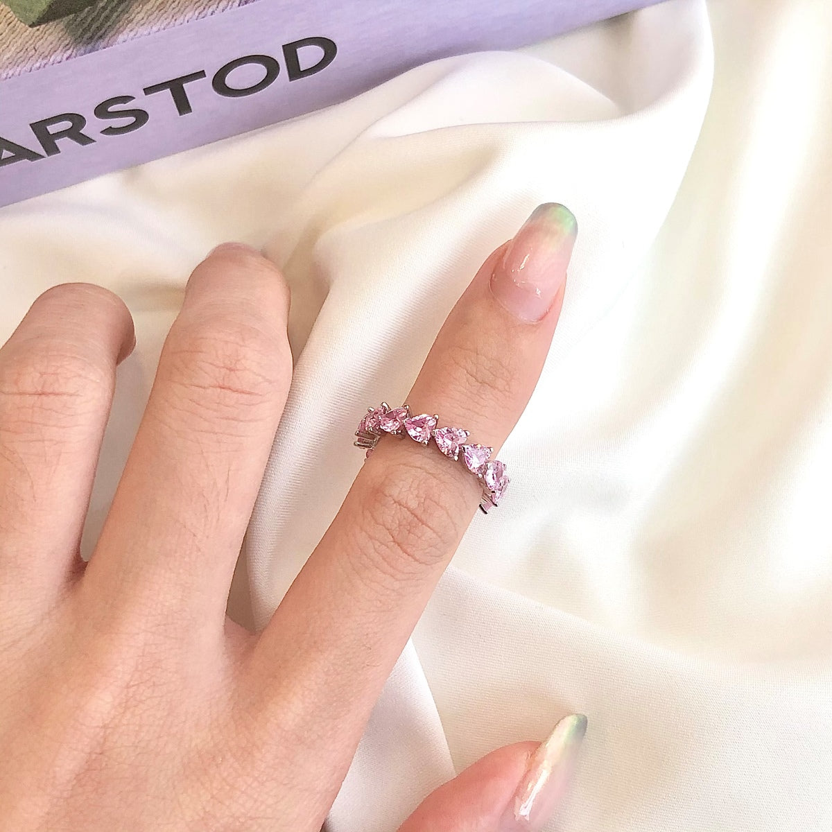 [LuckyStar]0.25 Carat Radiant Romance Heart Cut Lover Ring