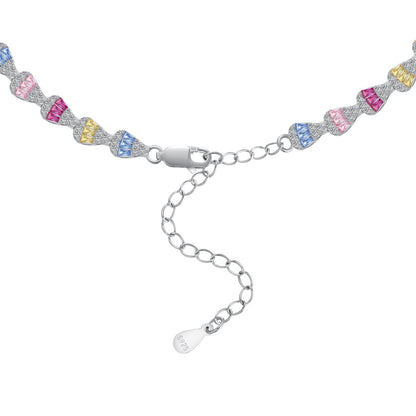 [LuckyStar]Radiant Colorful Rainbow Necklace