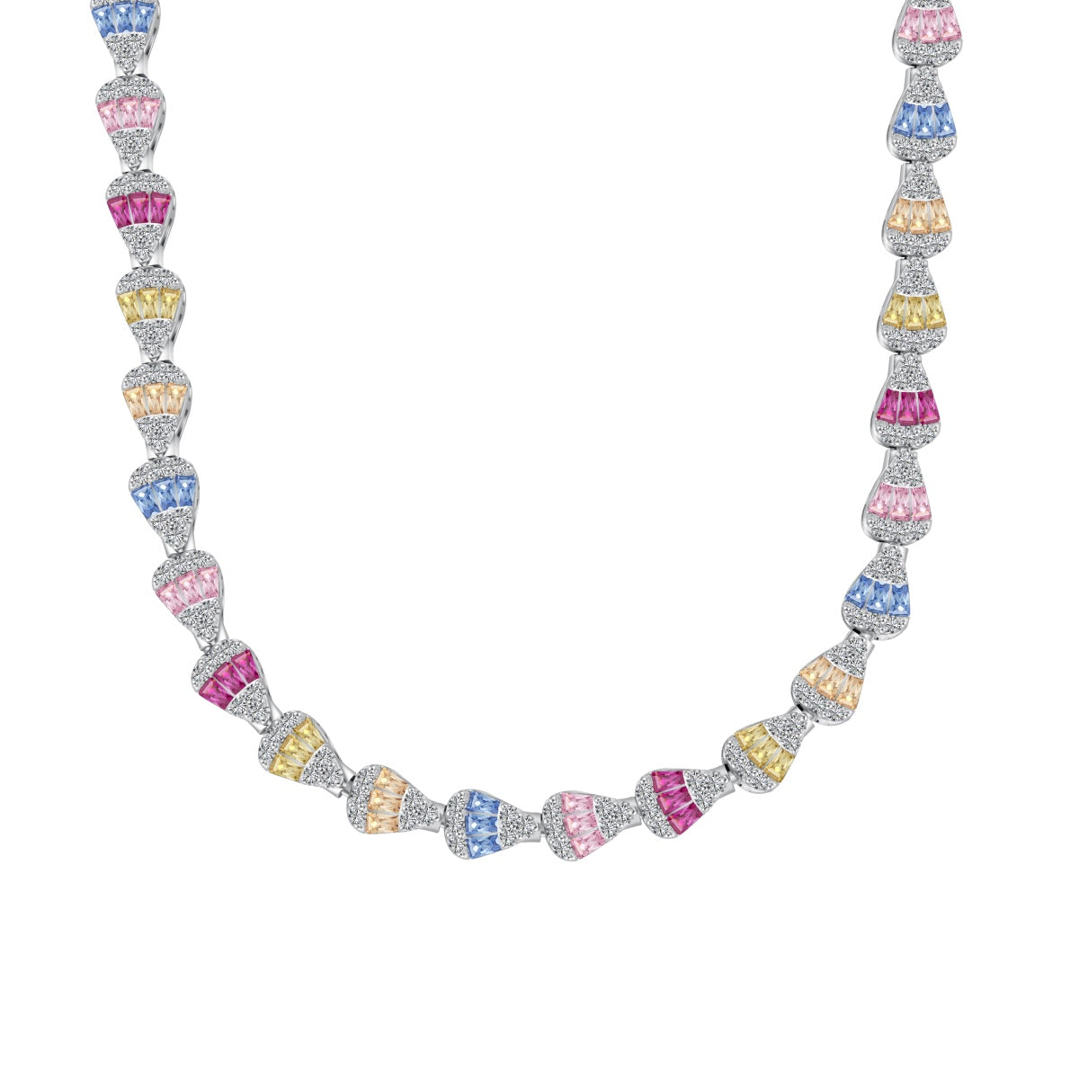 [LuckyStar]Radiant Colorful Rainbow Necklace