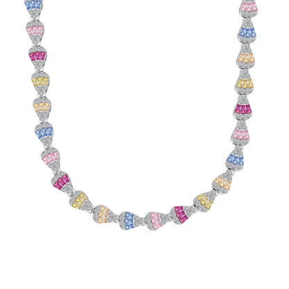 [LuckyStar]Radiant Colorful Rainbow Necklace