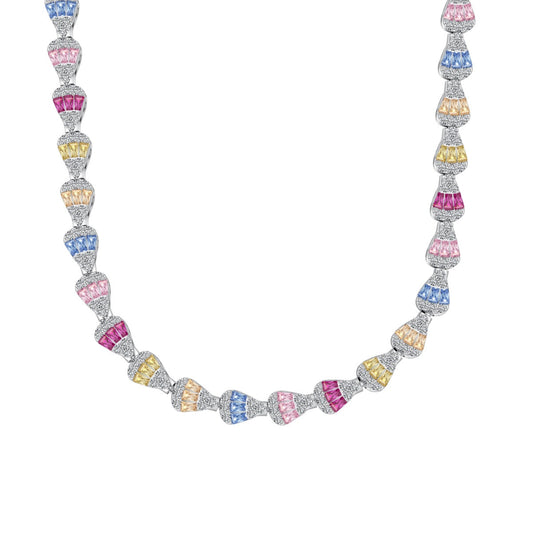 [LuckyStar]Radiant Colorful Rainbow Necklace