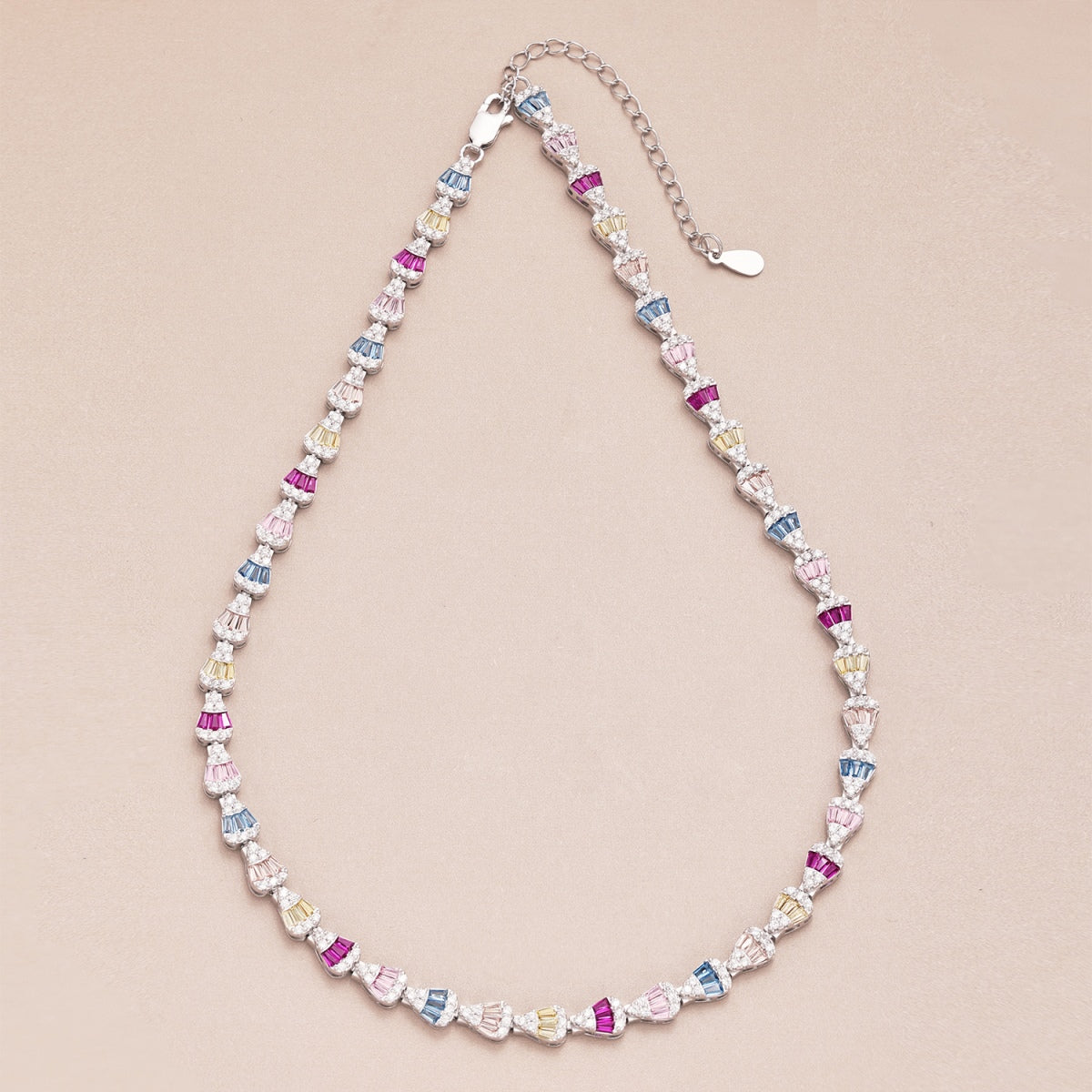 [LuckyStar]Radiant Colorful Rainbow Necklace