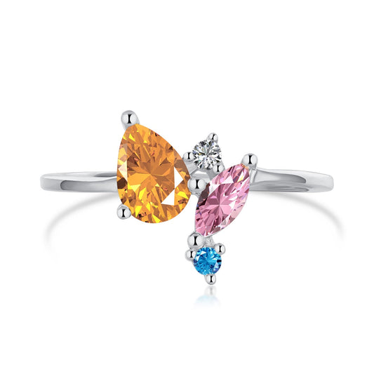 [LuckyStar]Radiant Colorful Multi Cut Daily Ring