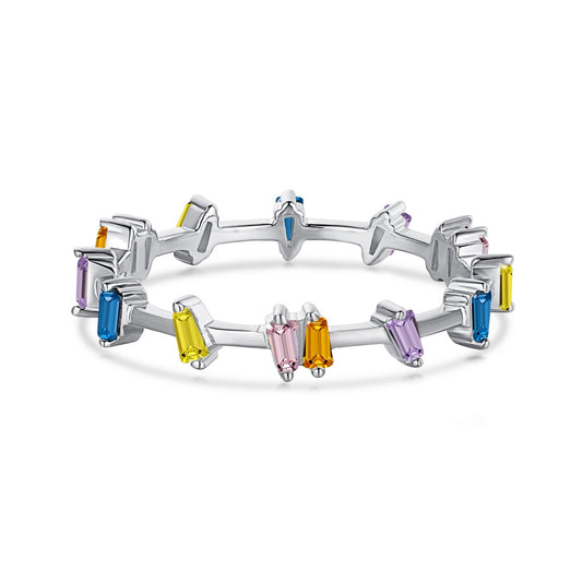 [LuckyStar]Unique Trapezoid Cut Daily Ring