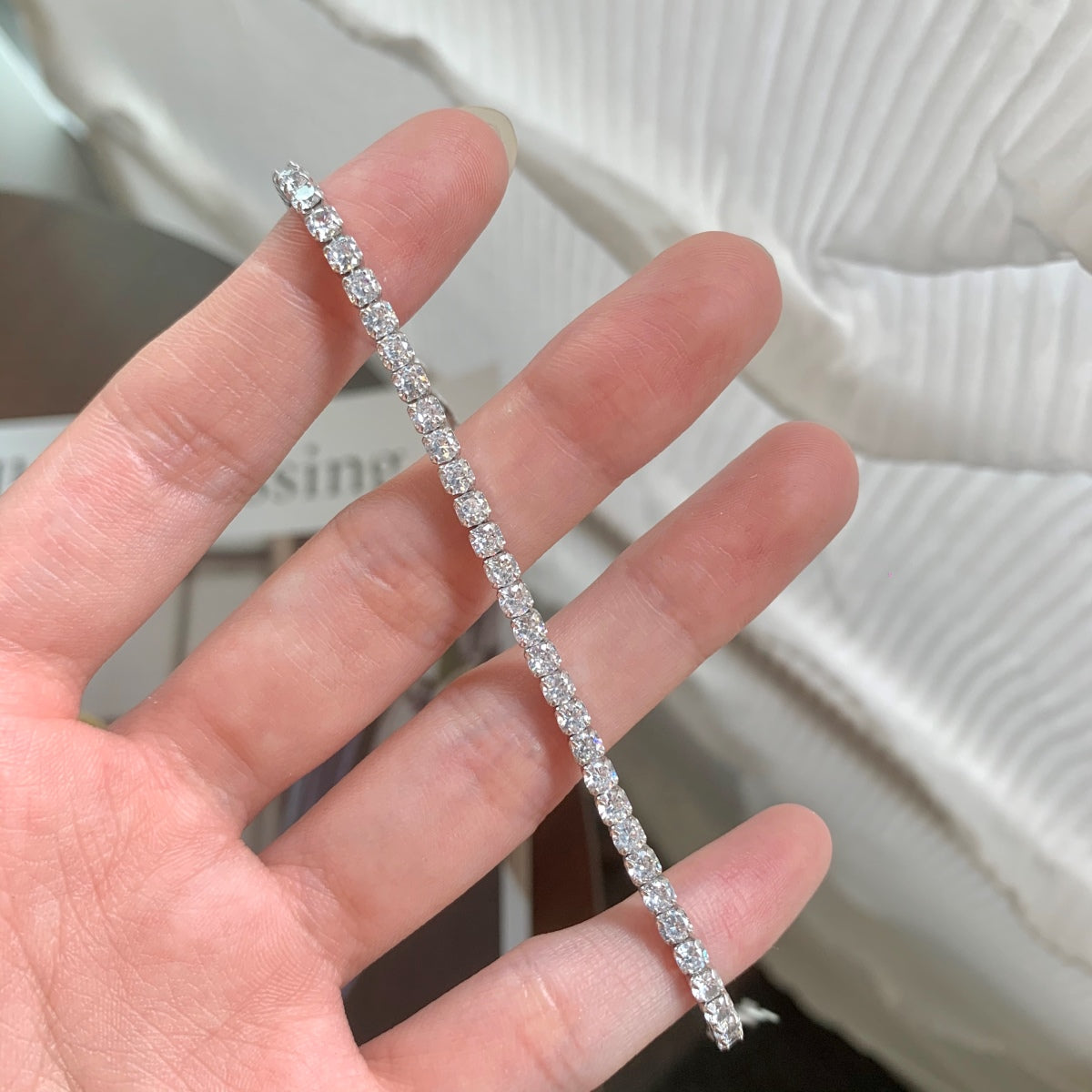 [LuckyStar]Sparkling Round Cut Daily Bracelet