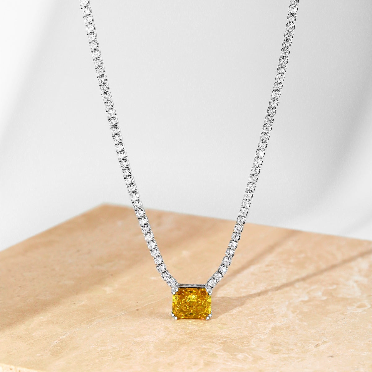 [LuckyStar]4.0 Carat Elegant Radiant Cut Necklace