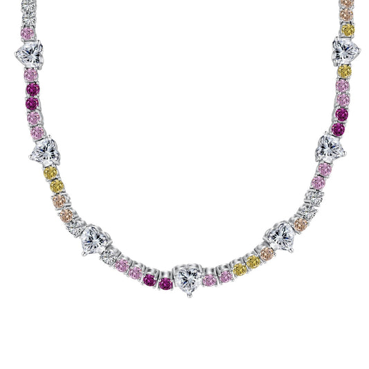 [LuckyStar]Delicate Colorful Rainbow Tennis Chain